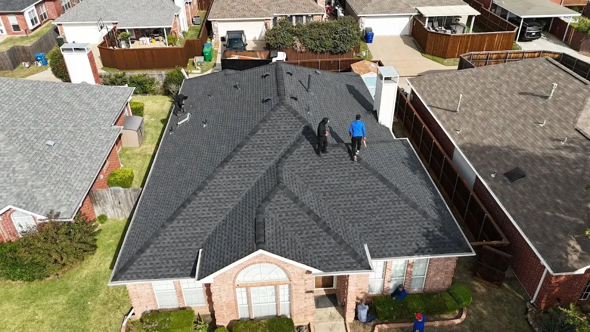 Commercial Roofing work in progress on a Temple Hills property